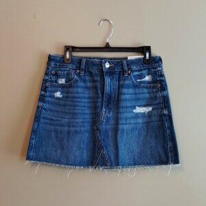 American Eagle Denim Super High Rise A-Line Mini Skirt, Size 8 - NWT